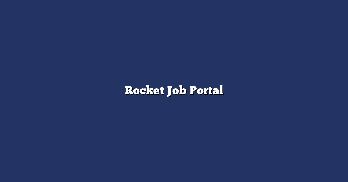 Rocket Job Portal